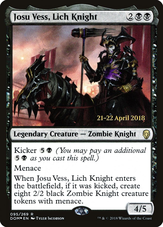 Josu Vess, Lich Knight  [Dominaria Prerelease Promos] | Rock City Comics