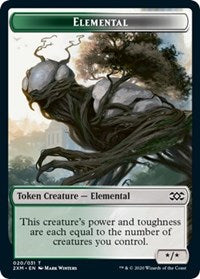 Elemental // Treasure Double-sided Token [Double Masters Tokens] | Rock City Comics