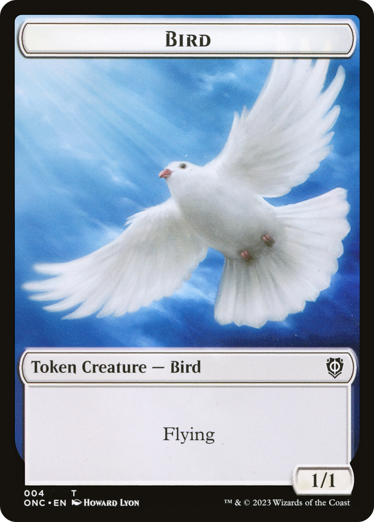 Bird // Cat Double-Sided Token [Phyrexia: All Will Be One Commander Tokens] | Rock City Comics