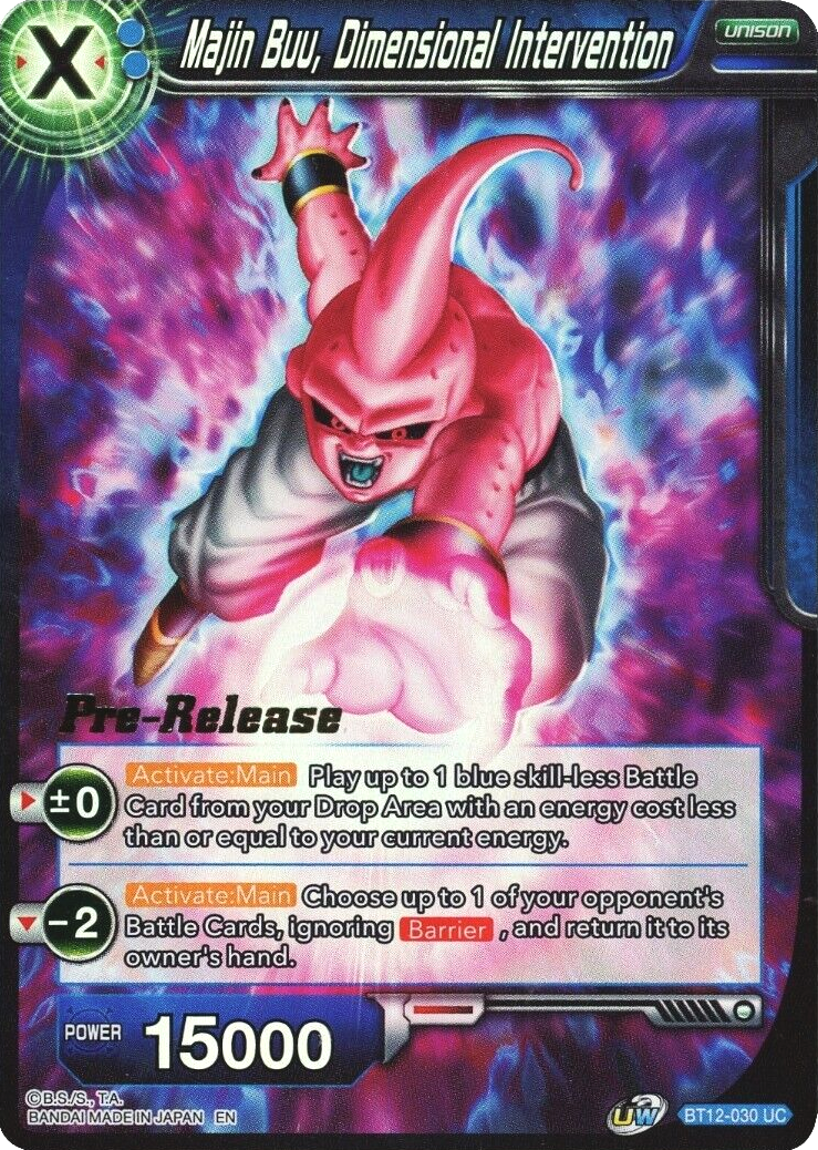 Majin Buu, Dimensional Intervention (BT12-030) [Vicious Rejuvenation Prerelease Promos] | Rock City Comics