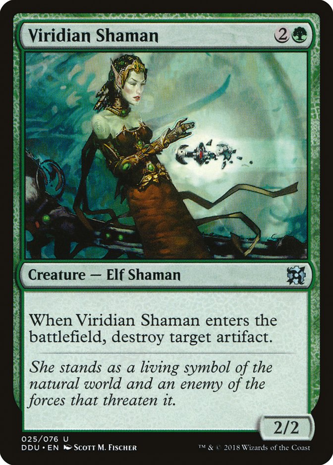 Viridian Shaman [Duel Decks: Elves vs. Inventors] | Rock City Comics