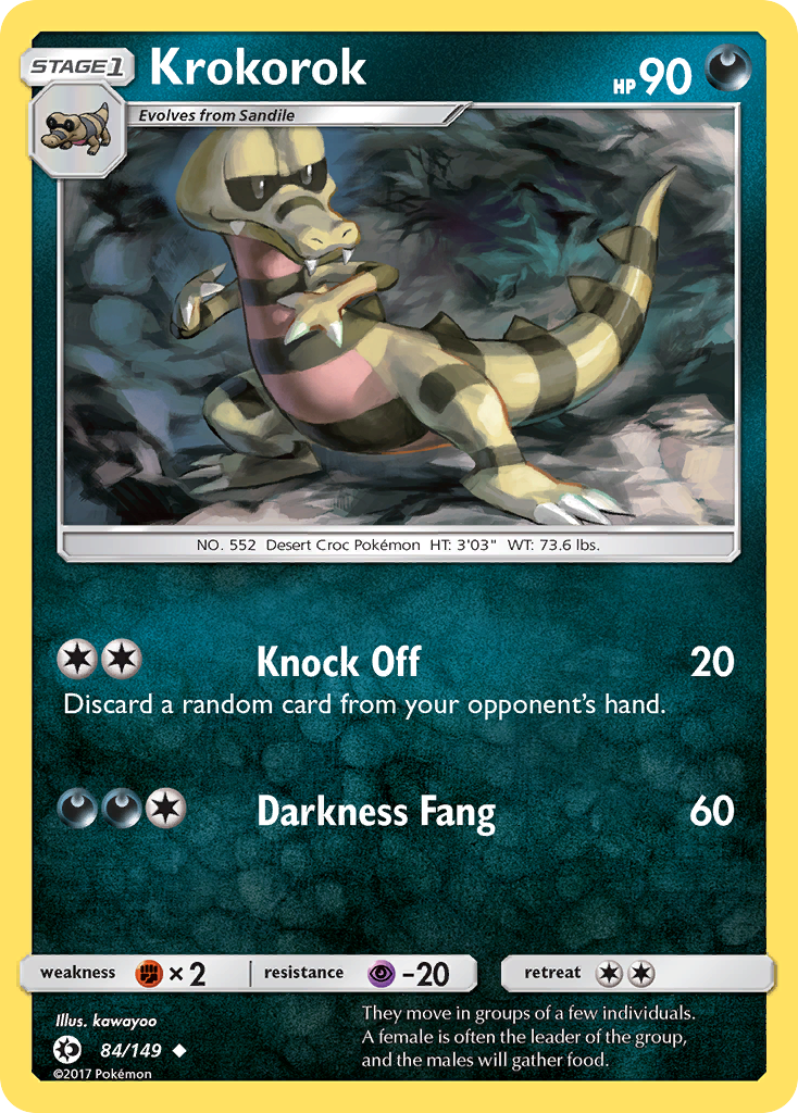 Krokorok (84/149) [Sun & Moon: Base Set] | Rock City Comics