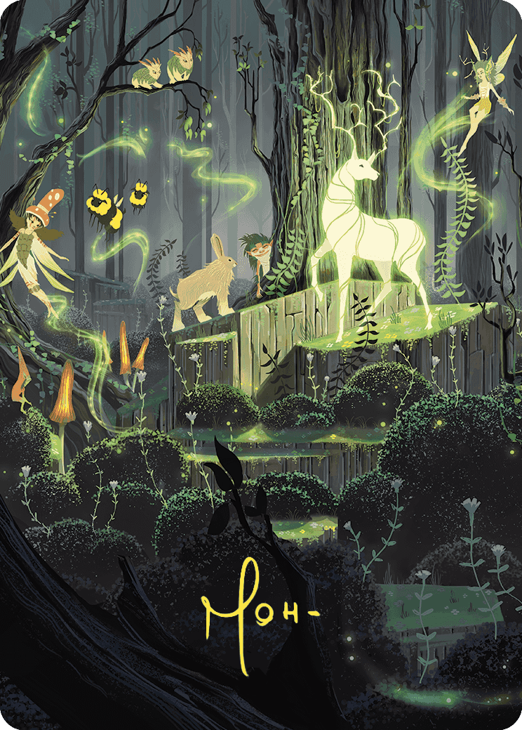 Primal Vigor Art Card (Gold-Stamped Signature) [Wilds of Eldraine Art Series] | Rock City Comics