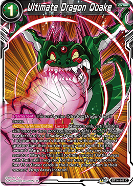 Ultimate Dragon Quake (BT14-141) [Cross Spirits] | Rock City Comics