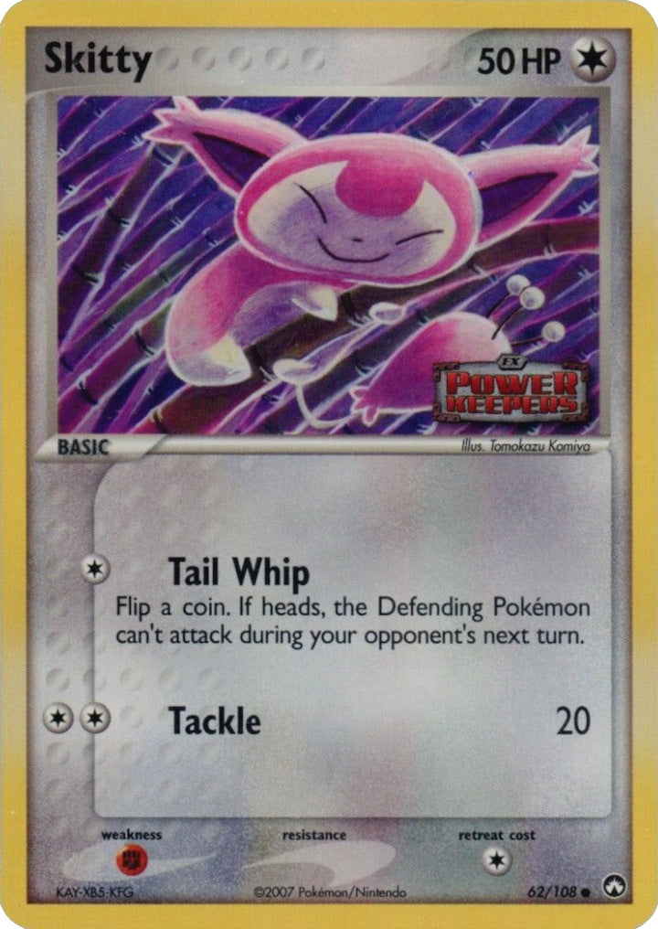 Skitty (62/108) (Stamped) [EX: Power Keepers] | Rock City Comics