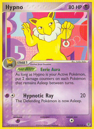 Hypno (25/112) [EX: FireRed & LeafGreen] | Rock City Comics