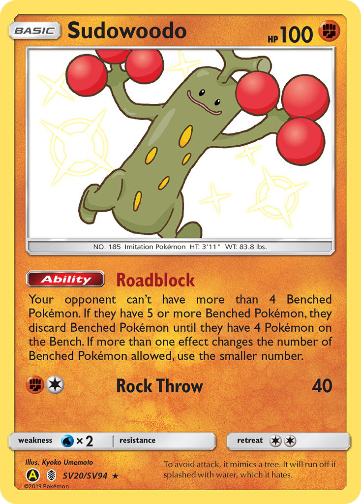 Sudowoodo (SV20/SV94) [Sun & Moon: Hidden Fates - Shiny Vault] | Rock City Comics