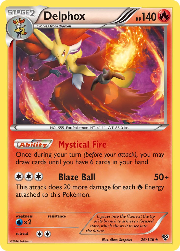 Delphox (26/146) (Cosmos Holo) (Blister Exclusive) [XY: Base Set] | Rock City Comics