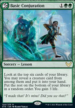 Basic Conjuration (Promo Pack) [Strixhaven: School of Mages Promos] | Rock City Comics