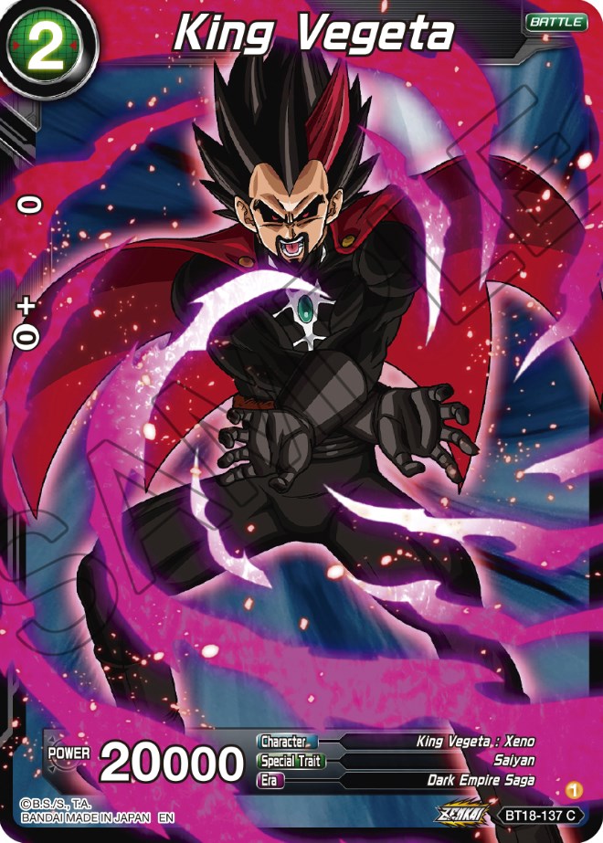 King Vegeta (BT18-137) [Dawn of the Z-Legends] | Rock City Comics