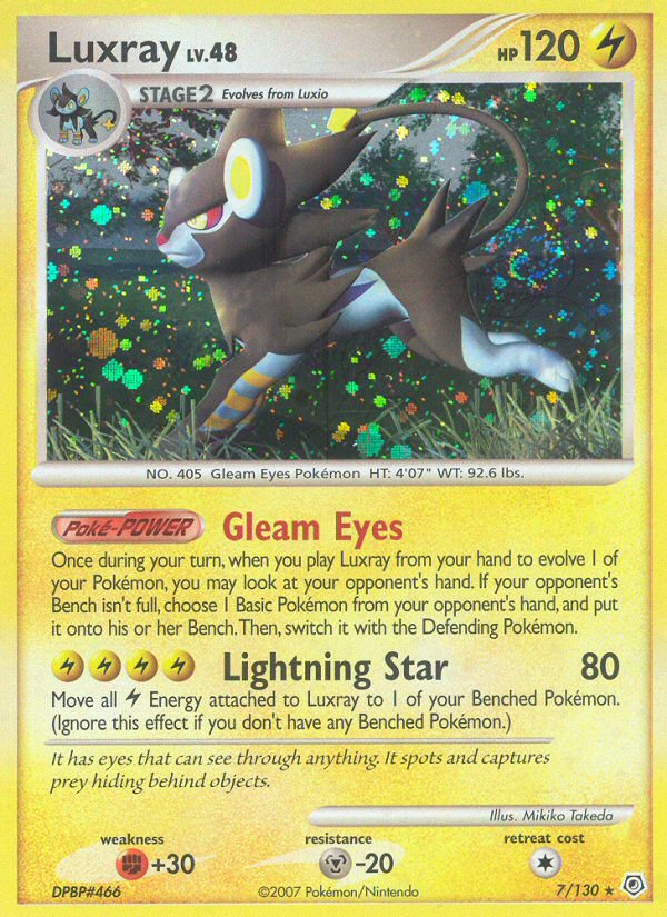 Luxray (7/130) [Diamond & Pearl: Base Set] | Rock City Comics