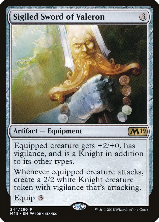 Sigiled Sword of Valeron [Core Set 2019] | Rock City Comics