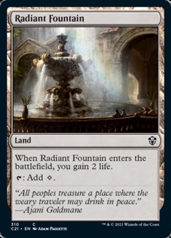 Radiant Fountain [Commander 2021] | Rock City Comics