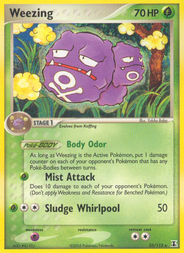 Weezing (33/113) [EX: Delta Species] | Rock City Comics