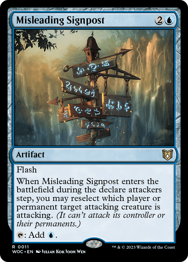 Misleading Signpost [Wilds of Eldraine Commander] | Rock City Comics