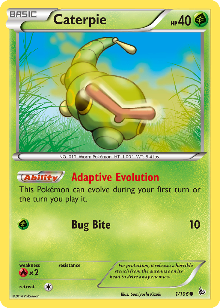 Caterpie (1/106) [XY: Flashfire] | Rock City Comics