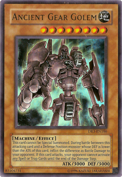 Ancient Gear Golem [DR3-EN186] Ultra Rare | Rock City Comics