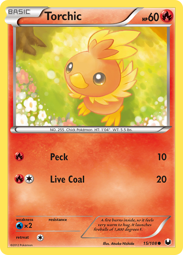 Torchic (15/108) [Black & White: Dark Explorers] | Rock City Comics