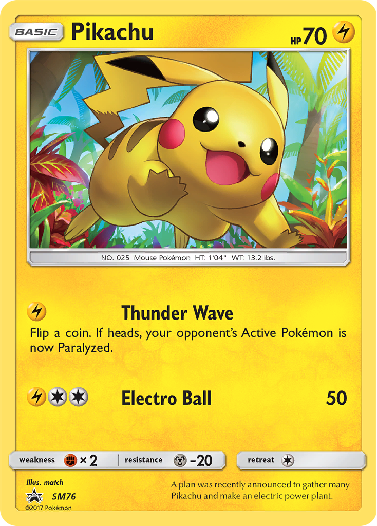 Pikachu (SM76) [Sun & Moon: Black Star Promos] | Rock City Comics