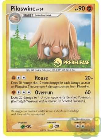 Piloswine (46/100) (Prerelease Promo) [Nintendo: Black Star Promos] | Rock City Comics