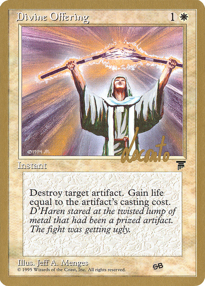 Divine Offering (Michael Loconto) (SB) [Pro Tour Collector Set] | Rock City Comics