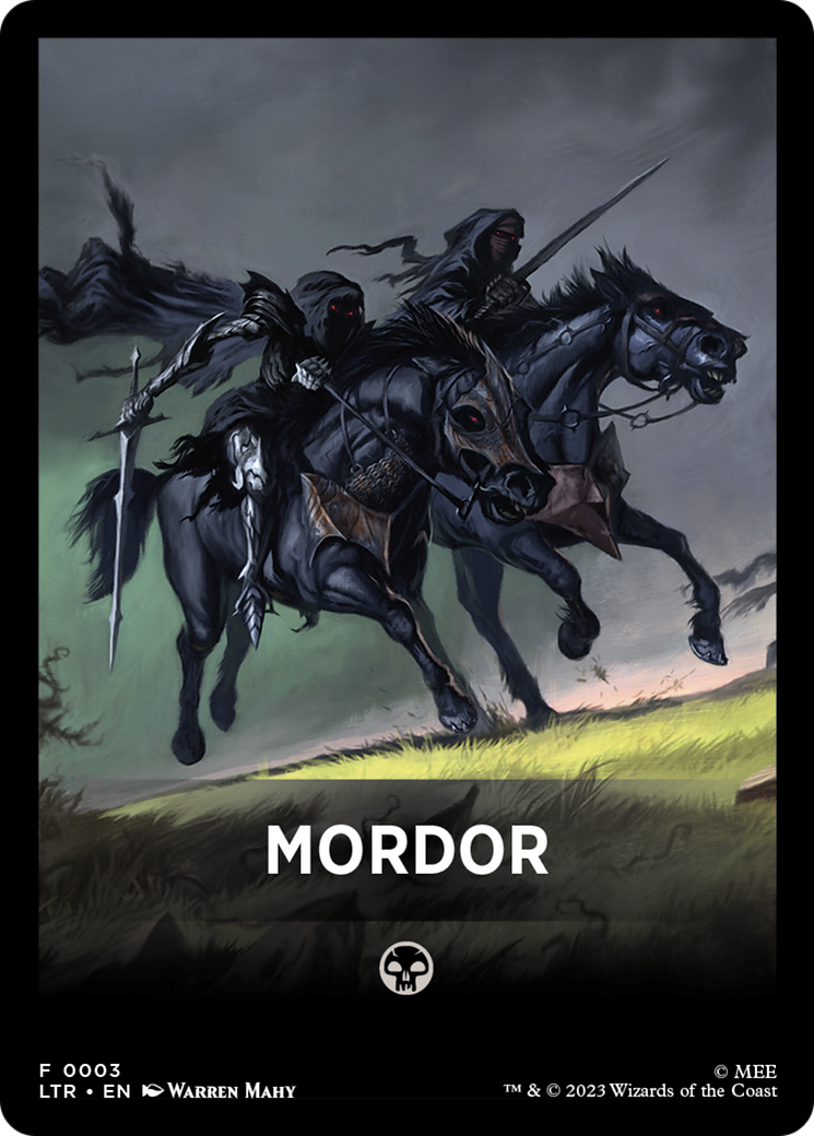 Mordor Theme Card [The Lord of the Rings: Tales of Middle-Earth Tokens] | Rock City Comics