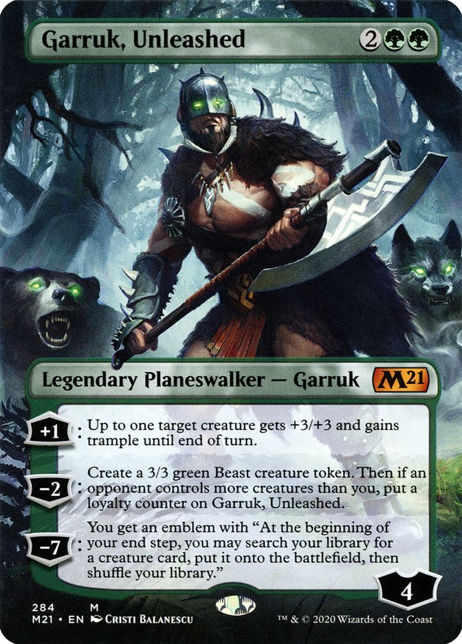 Garruk, Unleashed (Borderless) [Core Set 2021] | Rock City Comics