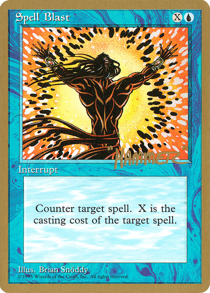 Spell Blast (Shawn "Hammer" Regnier) [Pro Tour Collector Set] | Rock City Comics