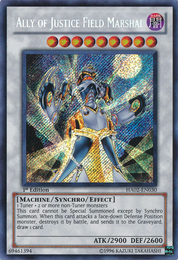 Ally of Justice Field Marshal [HA02-EN030] Secret Rare | Rock City Comics