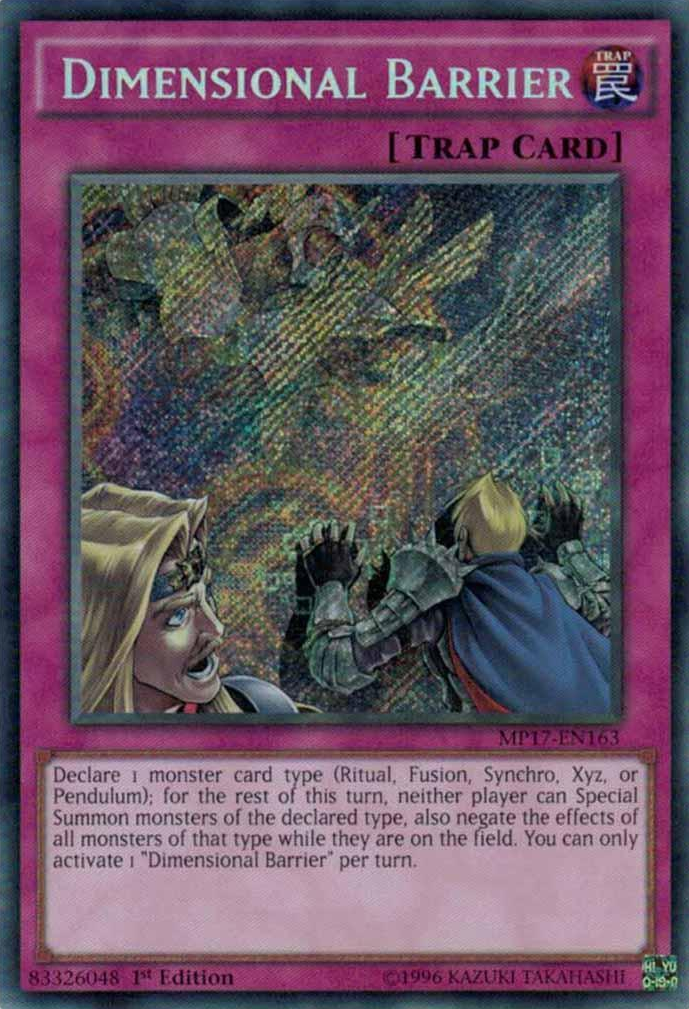 Dimensional Barrier [MP17-EN163] Secret Rare | Rock City Comics