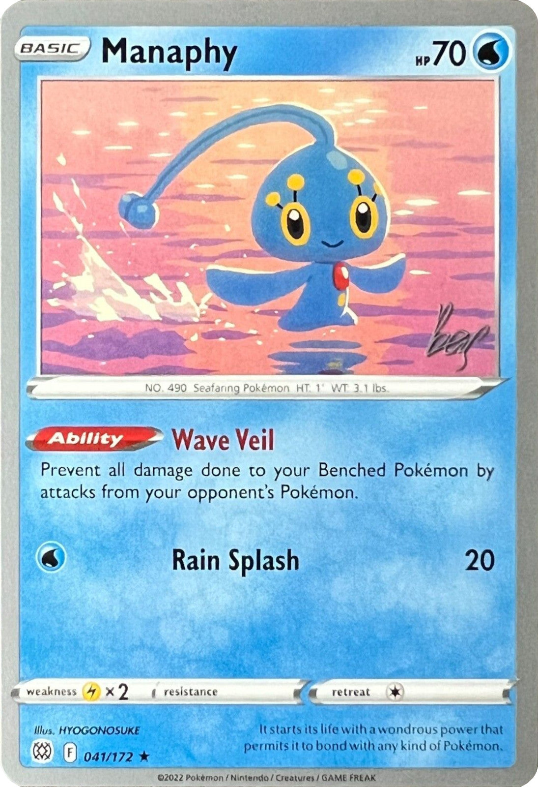 Manaphy (041/172) (Cheryl Again - Sebastian Lashmet) [World Championships 2022] | Rock City Comics