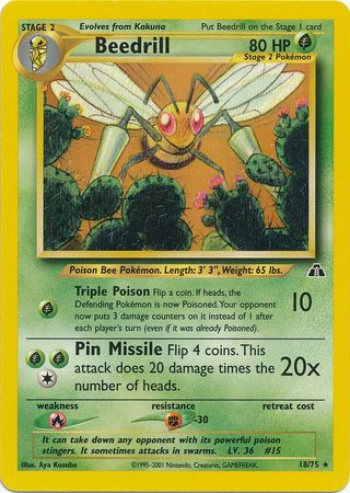 Beedrill (18/75) [Neo Discovery Unlimited] | Rock City Comics