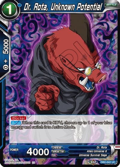 Dr. Rota, Unknown Potential (Reprint) (DB2-042) [Battle Evolution Booster] | Rock City Comics