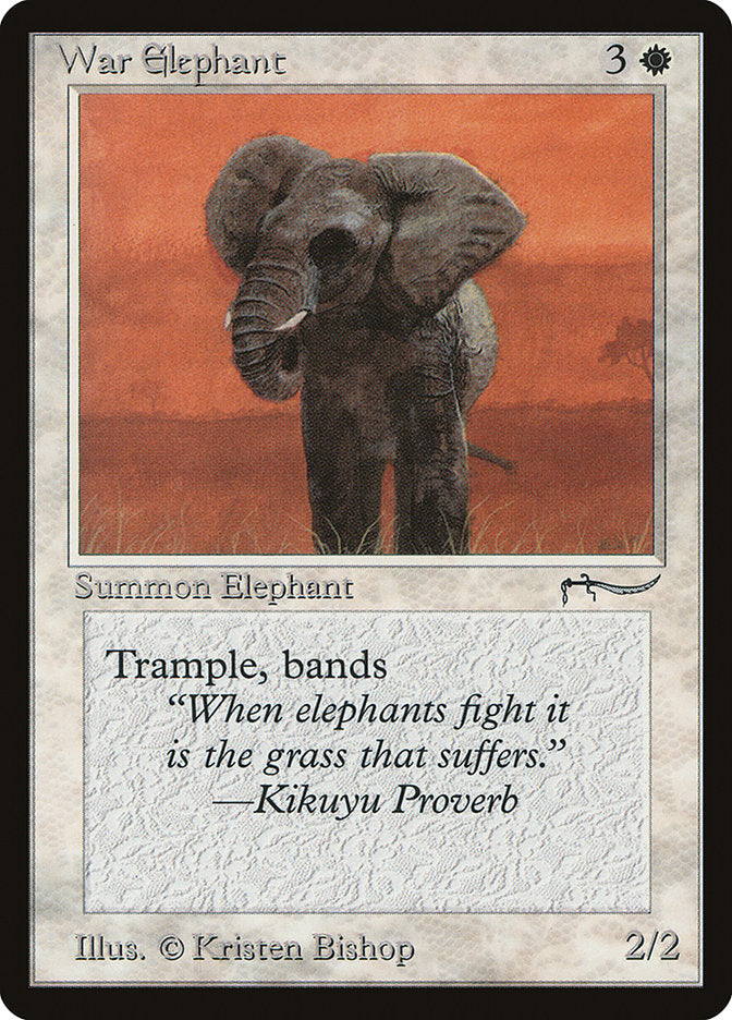 War Elephant (Light Mana Cost) [Arabian Nights] | Rock City Comics