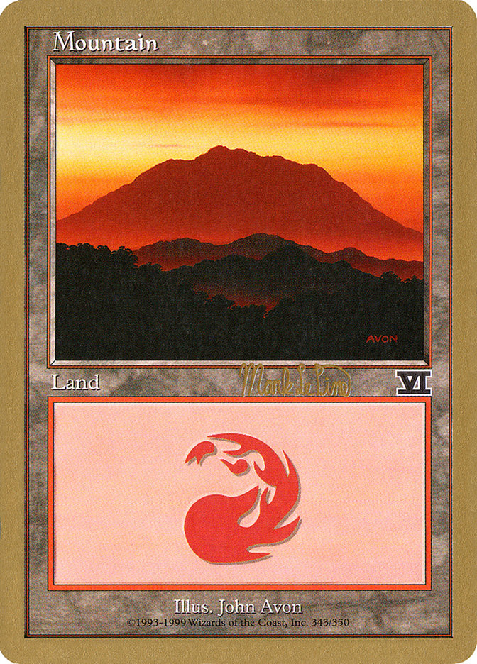 Mountain (mlp346a) (Mark Le Pine) [World Championship Decks 1999] | Rock City Comics