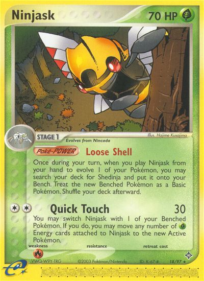 Ninjask (18/97) [EX: Dragon] | Rock City Comics