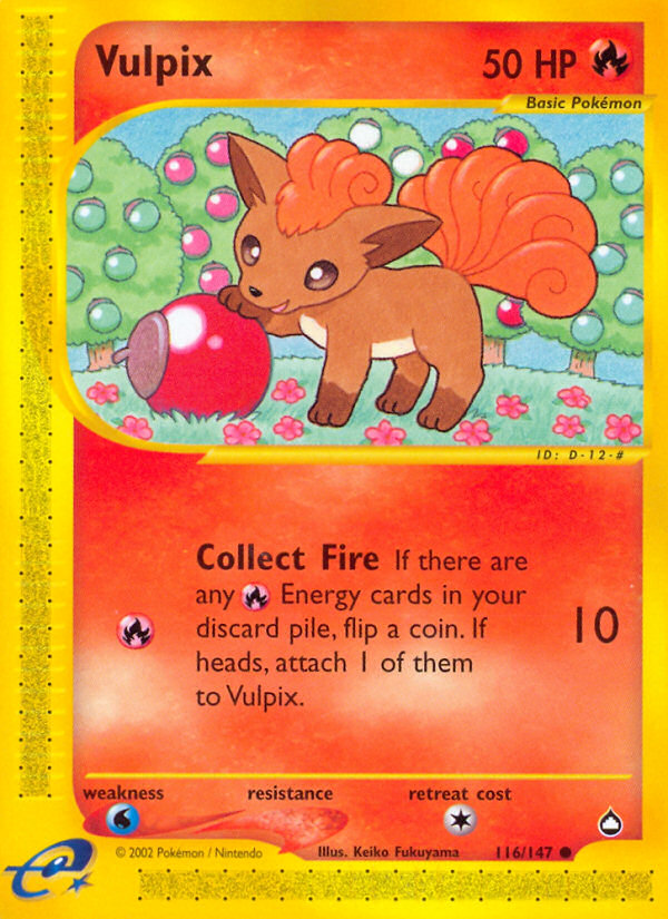 Vulpix (116/147) [Aquapolis] | Rock City Comics