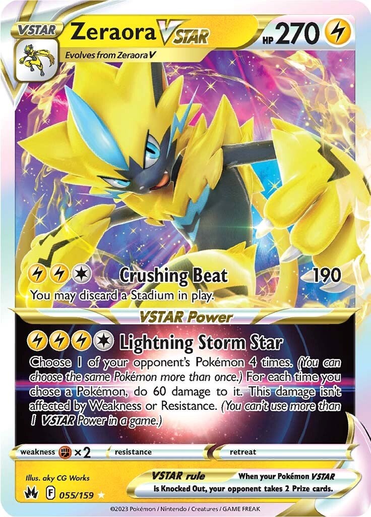 Zeraora VSTAR (055/159) [Sword & Shield: Crown Zenith] | Rock City Comics