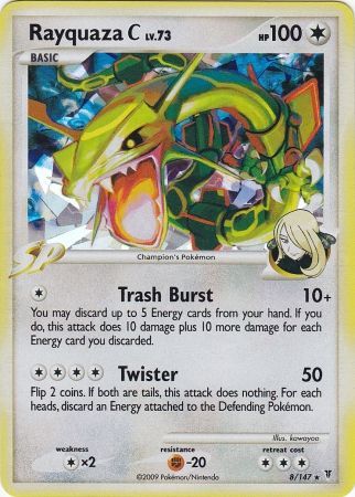 Rayquaza C (8/147) (Cracked Ice) [Platinum: Supreme Victors] | Rock City Comics