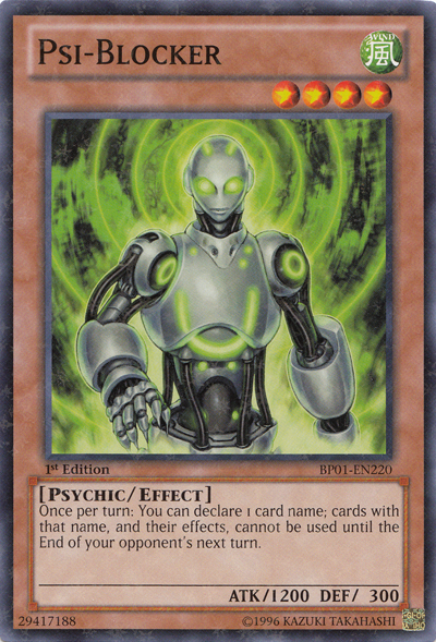 Psi-Blocker [BP01-EN220] Starfoil Rare | Rock City Comics