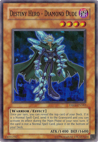 Destiny HERO - Diamond Dude [DR04-EN183] Super Rare | Rock City Comics