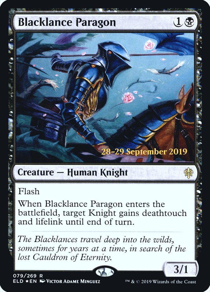 Blacklance Paragon  [Throne of Eldraine Prerelease Promos] | Rock City Comics