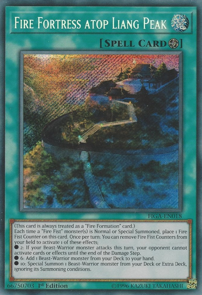 Fire Fortress atop Liang Peak [FIGA-EN018] Secret Rare | Rock City Comics