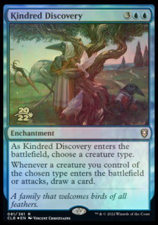 Kindred Discovery [Commander Legends: Battle for Baldur's Gate Prerelease Promos] | Rock City Comics