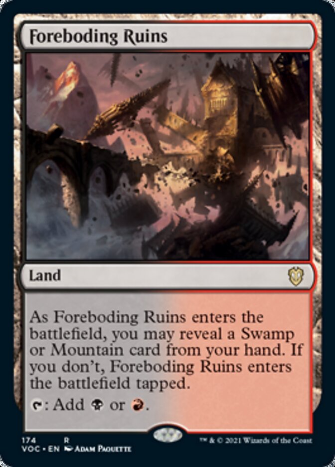 Foreboding Ruins [Innistrad: Crimson Vow Commander] | Rock City Comics