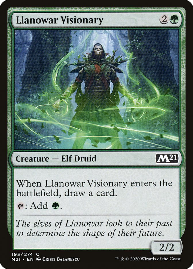 Llanowar Visionary [Core Set 2021] | Rock City Comics