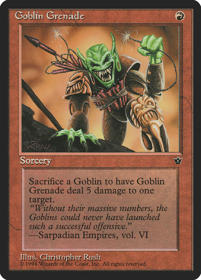 Goblin Grenade (Christopher Rush) [Fallen Empires] | Rock City Comics