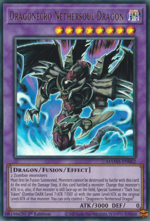 Dragonecro Nethersoul Dragon [MAMA-EN062] Ultra Rare | Rock City Comics