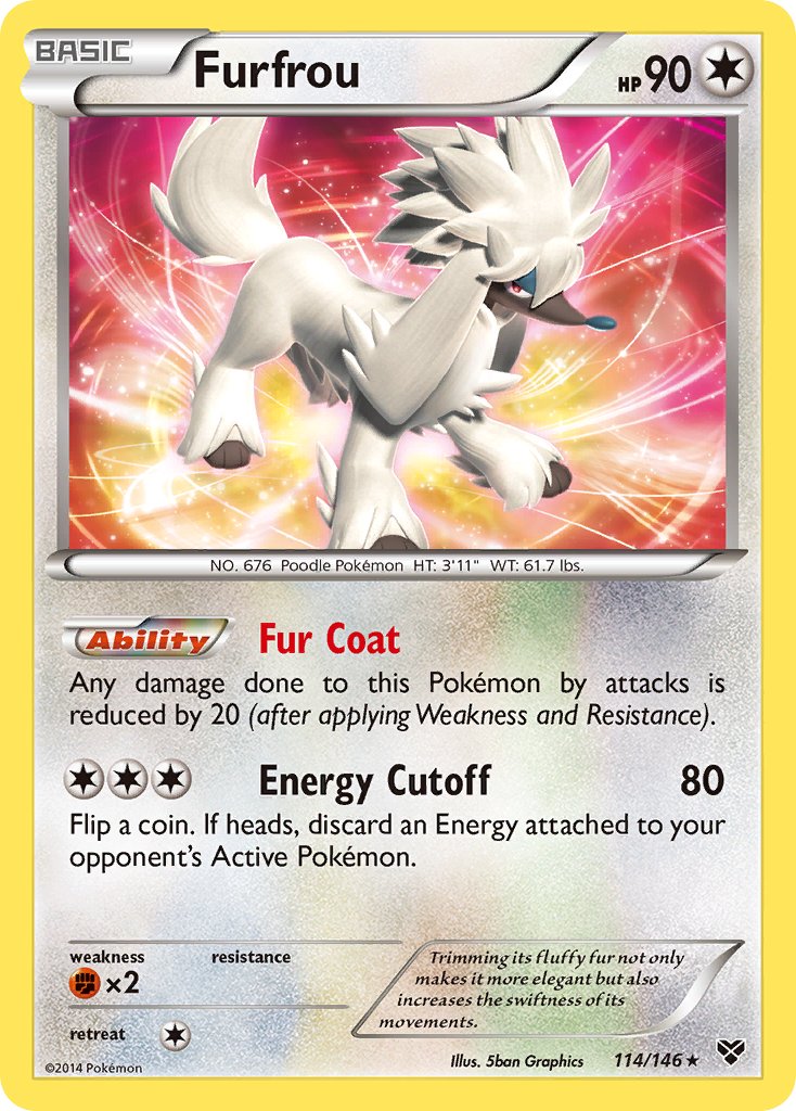 Furfrou (114/146)(Cosmos Holo) (Blister Exclusive) [XY: Base Set] | Rock City Comics