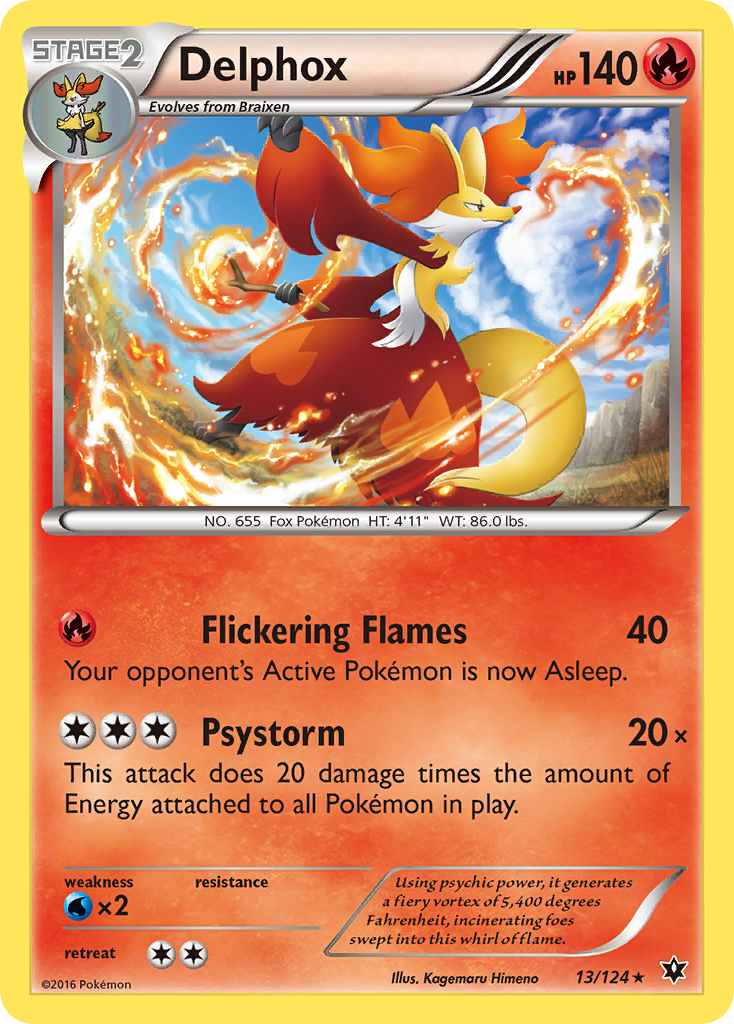 Delphox (13/124) [XY: Fates Collide] | Rock City Comics